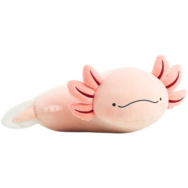 Kawaii Axolotl Almohada De Felpa 3D Suave Animal De Peluche Hexagonal Dinosaurio Plushie Juguete Salamandra Peluche Regalo De Cumpleaños Cateissary HA038910-00