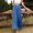 Blue, variant on Women's Fashion Casual High Waist Elastic Waist Solid Color Ruffle Wide Leg Long Pants Hot6s4486469