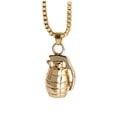 thumbnail image 1 of Small Weapons Shape Pendants 70cm Long Chain Necklace Allergy Free Jewelry for Hip Hop Fans, 1 of 6