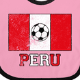 thumbnail image 4 of Inktastic Peruvian Soccer Boys or Girls Baby Bib, 4 of 4