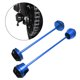 thumbnail image 4 of Aleación de aluminio motocicleta delantera y trasera rueda horquilla eje marco Sliders Protector de choque para Yamaha MT07 FZ-07 FZ07 2017 2018 - Azul Sunnimix deslizadores del eje, 4 of 8