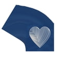 thumbnail image 3 of Brooke Blue Suede Picture Frame Mat for 17x17 Frames - Heart Opening for 13x13 Photos - 50 Mats, 3 of 7