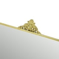 thumbnail image 3 of My Texas House Gold Rectangular Metal Standing Vanity Mirror, 7" x 11", 3 of 5