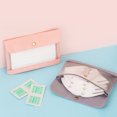 thumbnail image 5 of Travel Washable Dustproof Cosmetic Bag Waterproof Small Mask Storage Bag Portable Organizer Case Masks Bag Clip Handbag Saves To Box PINK, 5 of 8