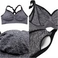 thumbnail image 4 of Full Bust Seamless Full coverage Nursing Maternity Bras Bralette S-XXL adjustable shoulder strap Gray L, 4 of 8