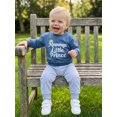 thumbnail image 6 of BemeyourBBs Toddler Baby Boy Fall Winter Clothes Infant Baby Boys Outfits Mommy's Little Prince Letters Crown Printed Long Sleeve Crewneck Sweatshirt Elastic Waist Jogger Pants Set, 6 of 9