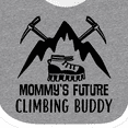 thumbnail image 4 of Inktastic Rock Climber Mommy Climbing Buddy Boys or Girls Baby Bib, 4 of 4