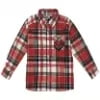 thumbnail image 3 of Bienzoe Boy's Flannel Button Down Long Sleeve Plaid Shirt Red/Colleg 11/12, 3 of 3