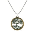 thumbnail image 4 of Unisex Stainless Steel Rope Chain with Antique Gold Patina Tree of Life Pendant – 19 ½ inches, 4 of 4