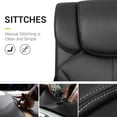 thumbnail image 4 of Homall Mid Back Executive Office Chair Swivel Computer Task Chair with Armrests, Ergonomic Leather-Padded Desk Chair with Lumbar Support, Black, 4 of 7