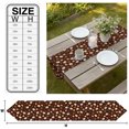 thumbnail image 3 of White Pumpkins Fall Table Runner Linen Burlap Table Runner 90 Inches Long Thanksgiving Maple Leaves Brown Dresser Scarves for Kitchen Island Coffee Dining Room Party Wedding Holiday Decor 13"x90", 3 of 8