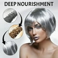 thumbnail image 5 of Silver Hair Dye, 2 in 1 Natural Essence Extract Silver Hair Dye, Silver Metallic Hair Dye, Silver Gray Natural Hair Dye Cream, Silver Grey Smoke Hair Color No Bleach, for All Hair Types, 5 of 6