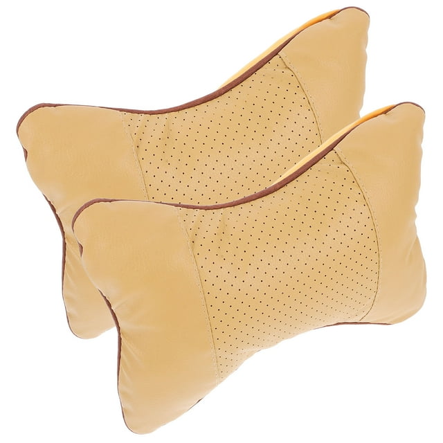 Greenadscape 2Ud Protector De Cuello Para Auto Almohada Beige Universal Para Asiento