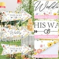 thumbnail image 3 of Wedding Directional Road Signs 6PCS Double-Sided Waterproof Wedding Welcome Sign with Stakes Wildflower Wedding This Way Arrow Signs for Lawn Yard Outdoor Ceremony Reception, 3 of 6