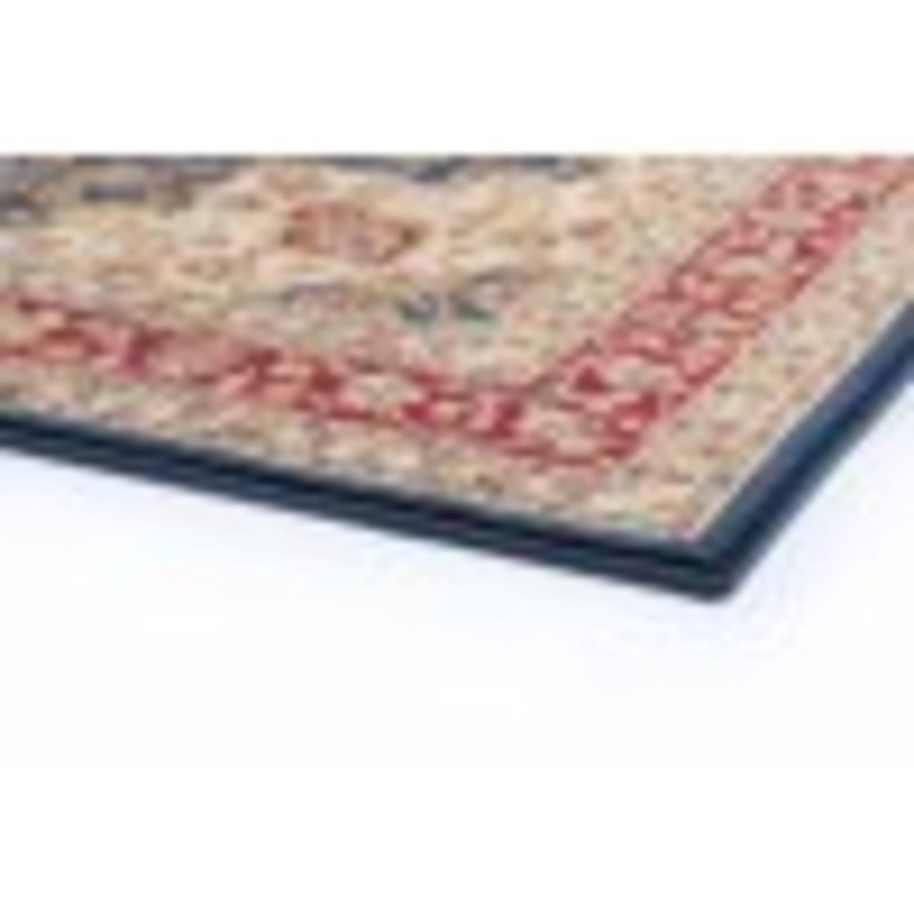 Sensation Transitional 2' x 10' Navy and Beige Polypropylene Indoor Area Rug