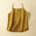 thumbnail image 2 of Seductiva Women's Slim-Fit Short Sleeve T-Shirt Women Cotton Linen Camisole Tank Tops Causal O Neck Sleeveless Top Summer Loose Fit Spaghetti Strap Shirts Tees Fashion Basic Tees Women Shirts Summer, 2 of 6
