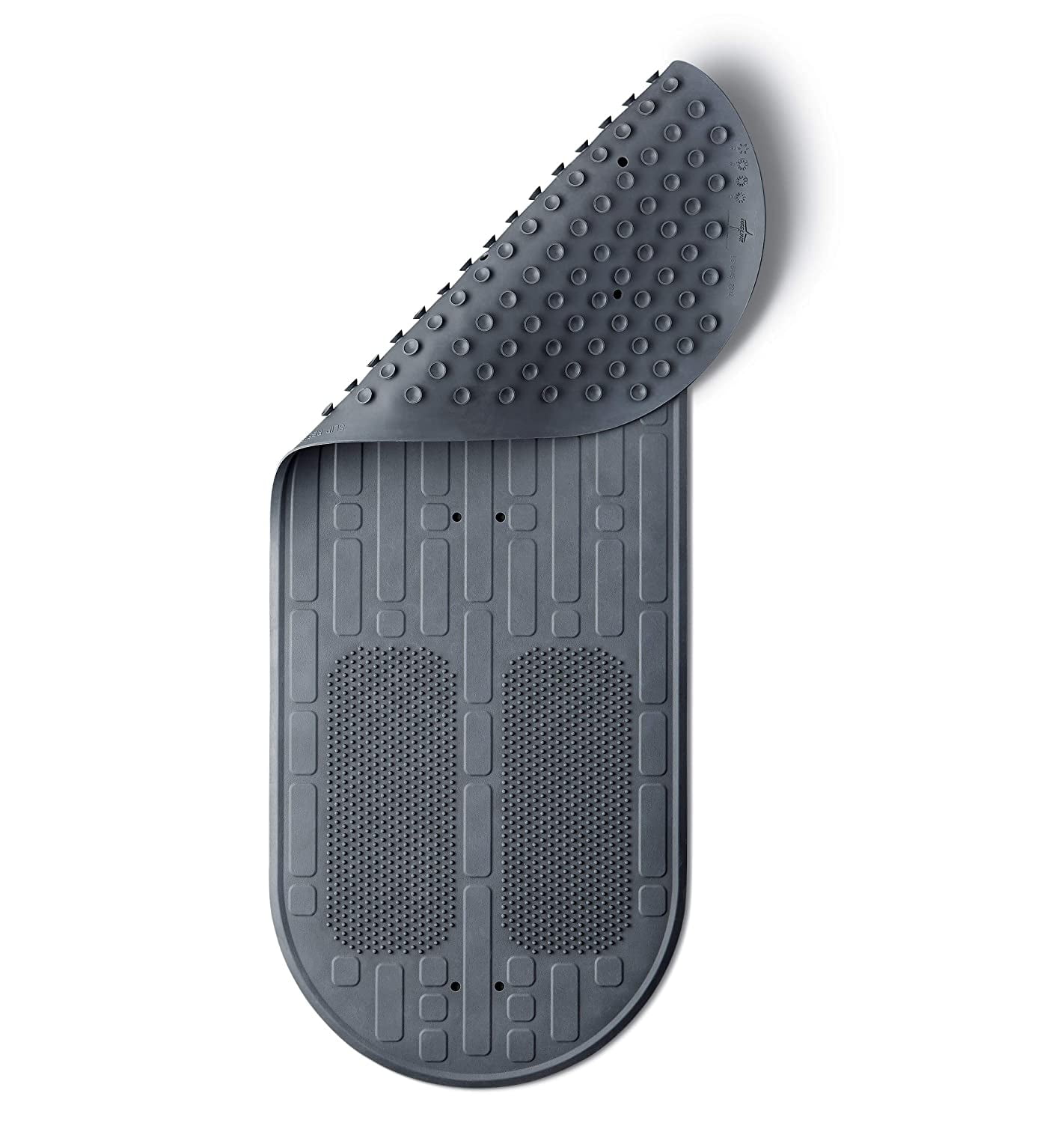 Medline Momentum Stand Steady Bath And Shower Mat With Exfoliating Foot