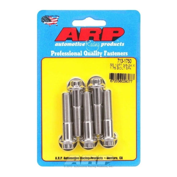 Arp S/S Bolt Kit - 12pt. (5) 3/8-24 x 1.750