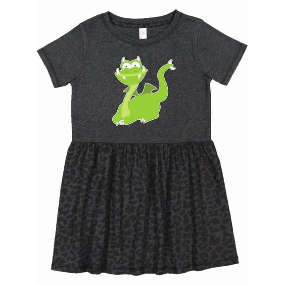 Inktastic Green Dragon Girls Toddler Dress