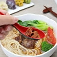 thumbnail image 7 of 1pcs Soup Spoon Wonton Soup Spoons, Chinese Ramen Dumpling Pho Rice Noodle Soba Soup Spoons, Red and Black Spoons, 7 of 7