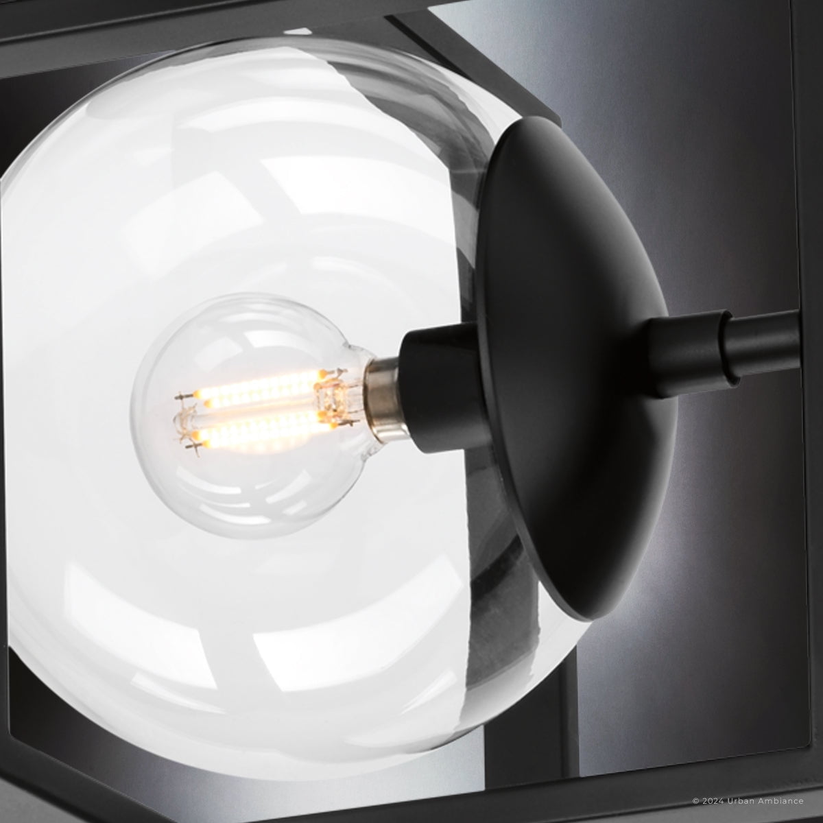 Luxury Minimalist Ceiling Light, Matte Black, UHP4440