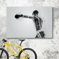 thumbnail image 3 of wall26 Canvas Print Wall Art Dot Explosion Boxer Throws a Punch Sports Athletes Digital Art Modern Art Rustic Scenic Urban Exercise Colorful for Living Room, Bedroom, Office - 32"x48", 3 of 5