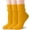 Yellow, variant on TZYDMN Womens Ruffle Ankle Socks Fashion Breathable Solid Color Turn-Cuff Cute Girls Socks 3 Pairs
