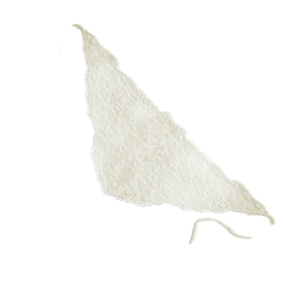 Elegant French Farm Styles Lace Triangular Headscarf Stylish Scarf Head Wrap Korean Fashion Hair for Women