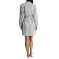 thumbnail image 3 of Blis Women's Soft Shower Robe - Ladies Sleep & Loungewear Bathrobe Nightgown - Grey, Small, 3 of 3
