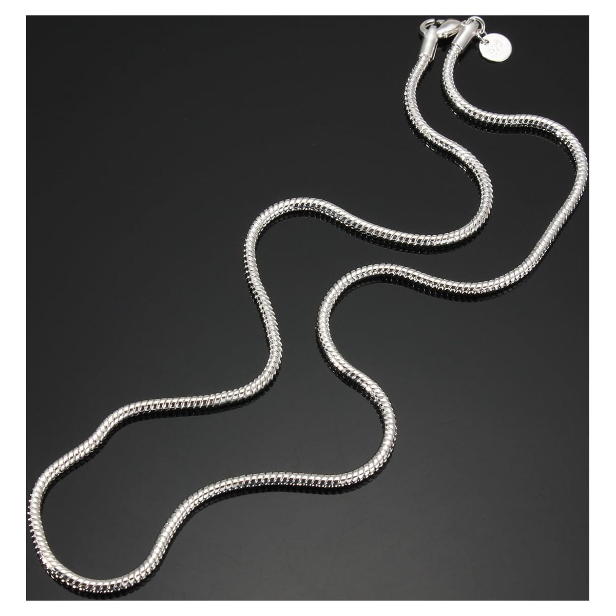 925 Sterling Silver Snake Chain Necklace 3MM 16'', Jewelry 18'', 20'',22'',24'' Stunning