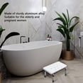 thumbnail image 4 of Shower Chair, Portable Aluminum Alloy Lightweight Bath Chair  for Elderly, 4 of 7