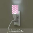 thumbnail image 4 of KLL Pink And White Polka Dot for Night Lights,Auto Sensor Night Lamp Plug in Night Light with Dusk-to-Dawn Light Sensor LED Nightlightfor Adults & Kids Room/Bedroom/Hallway, 4 of 7