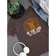 thumbnail image 3 of Be The Lion Color Lineart T-Shirt Men -Smartprints Designs, Male Large, 3 of 4