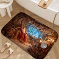 thumbnail image 3 of 1pc Santa Claus Sleeping Absorbent Non-Slip Bathroom Thickened Flannel Rug Decor,Soft,Quick Drying,Suitable For Indoor/outdoor Use,Bathrooms,Bedrooms,Kitchens,Terrace,Laundry Rooms,16"x24", 3 of 9