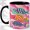 Black, variant on Whimsical Fish Accent Mug, 11oz Ceramic Coffee Cup for Ocean Lovers