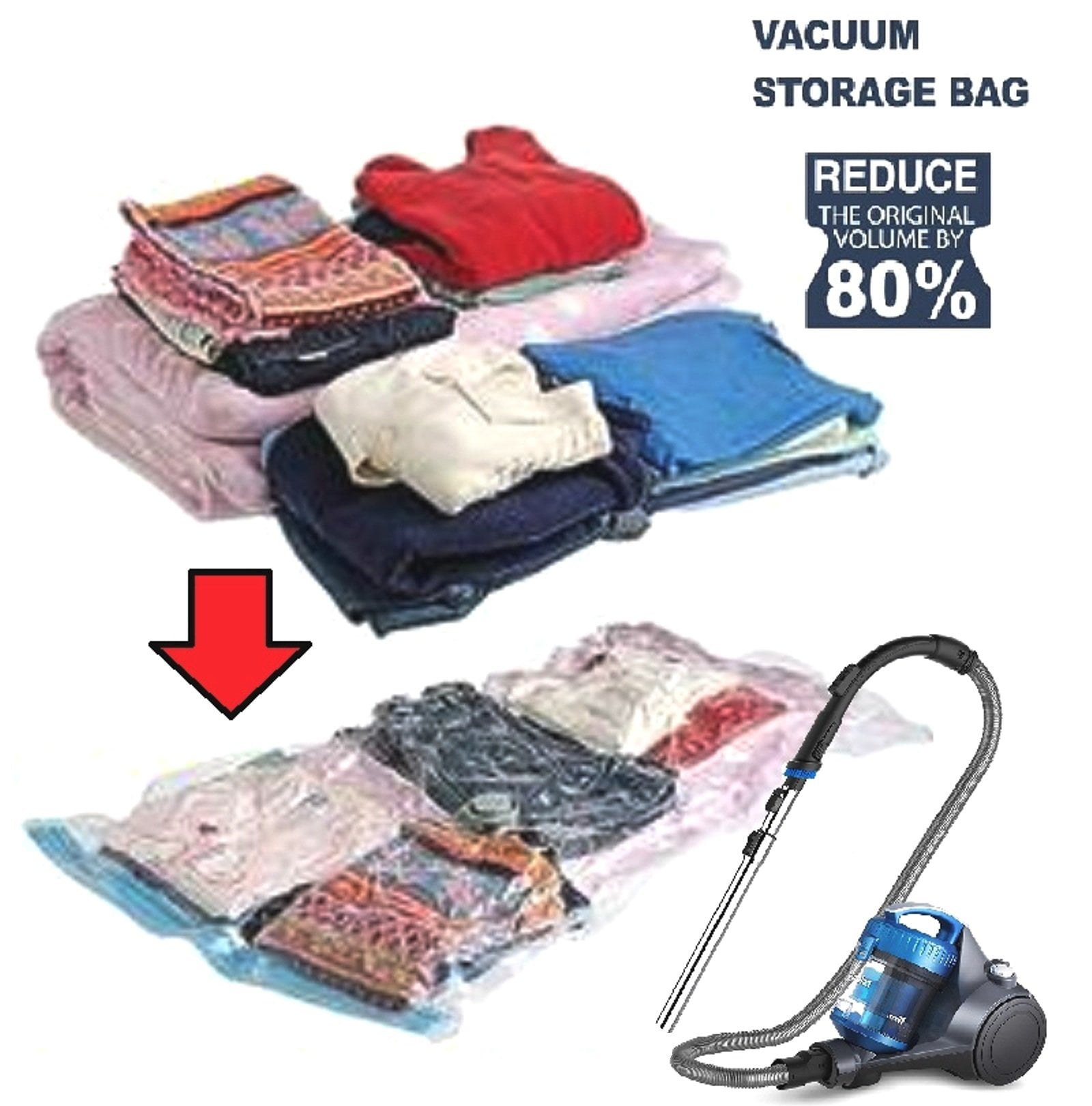 S C JOHNSON WAX Space Bag Storage Bag, Vacuum Seal, Jumbo, 1 bag - Space Bag