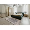 thumbnail image 5 of Ahgly Company Machine Washable Indoor Rectangle Industrial Modern Silver Pink Area Rugs, 6' x 9', 5 of 7