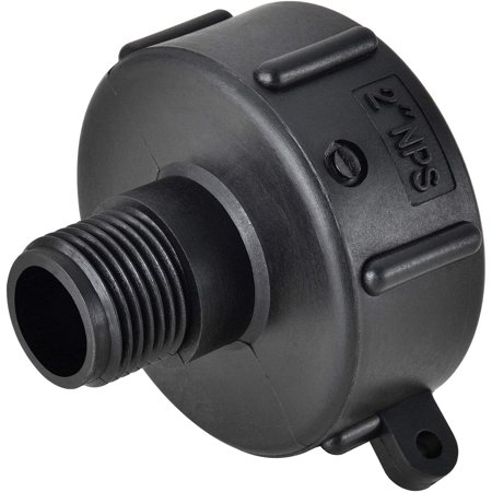 275 330 Tote Tank Food Grade Drain Adapter 2" FINE Thrd 2 NPTx Male G Hose Water Hose Male Adapter, Garden Hose Drain Plug Connector, Food Grade IBC Adapter