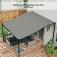 thumbnail image 6 of Outsunny Pergola Canopy Replacement for 10' x 10' Pergola (Outsunny 84C-038 Series), with Drainage Holes, Dark Gray, 6 of 9