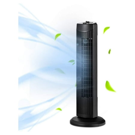 

RoLinsc Oscillating Tower Fan Portable Electric Stand Up Fan with 3 Wind Speed Quiet Cooling Fan for Indoor Living Room Bedroom Office Black