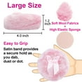thumbnail image 5 of Large Body Powder Puff, Soft and Furry Puff with Ribbon Handle, Suitable for Most People,Set of 2 ,4 Inch(Pink), 5 of 6
