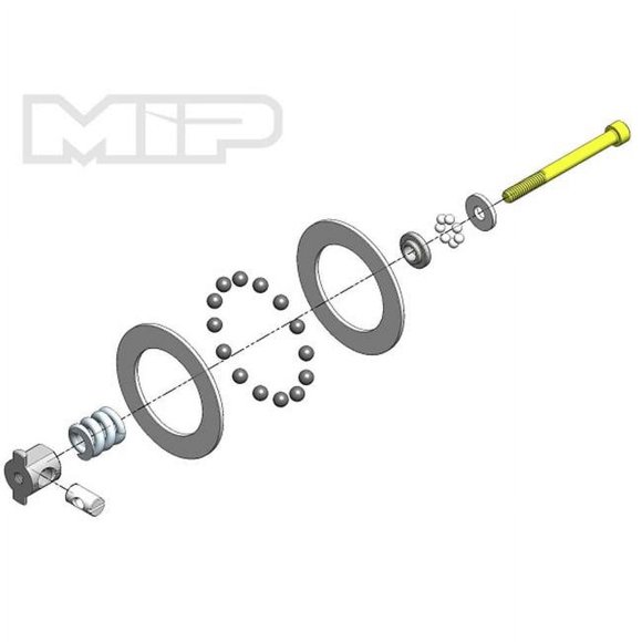 MIP MIP17065 Super Differential Carbide Rebuild Kit for TLR 22 Series
