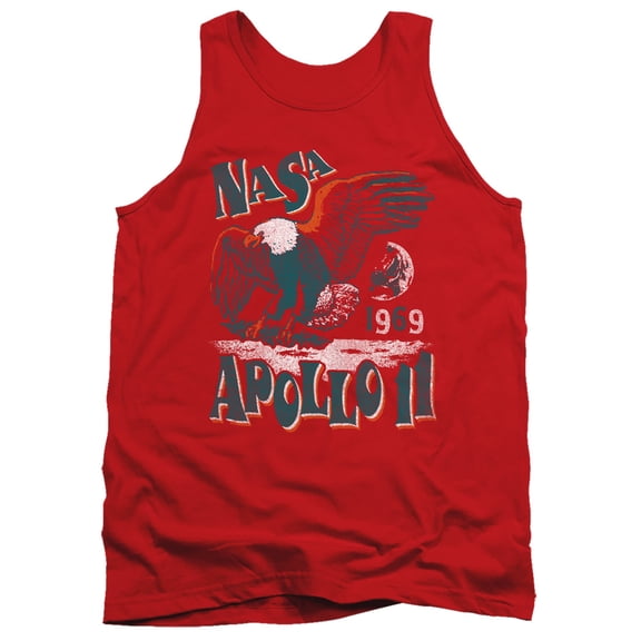Nasa Apollo 11 Adult Tank Top Red