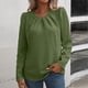 thumbnail image 1 of ICHUANYI Liquidación Mujer Impreso Casual Suelto Cuello Redondo Manga Larga Camiseta Tops Blusa ICHUANYI WER202308173494, 1 of 4