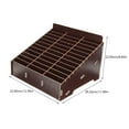 thumbnail image 2 of CTIRCHIU Classroom Use Mobile Phone Box Dark Brown Wood 1Set for Office Management, 2 of 8