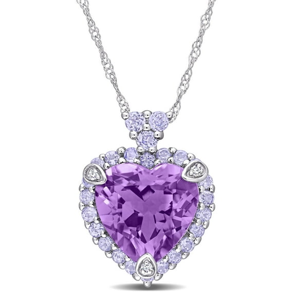 Everly Women's Amethyst and Tanzanite 10k White Gold Necklace