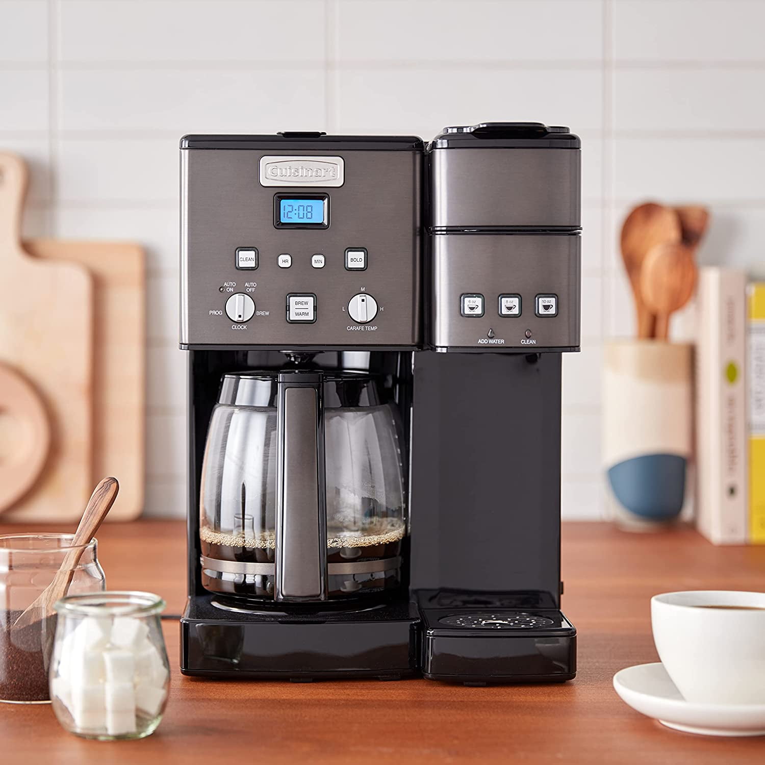Cuisinart 12-Cup Coffee Center Stainless Steel Coffee Maker and Single-Serve  Brewer SS-15P1 - The Home Depot