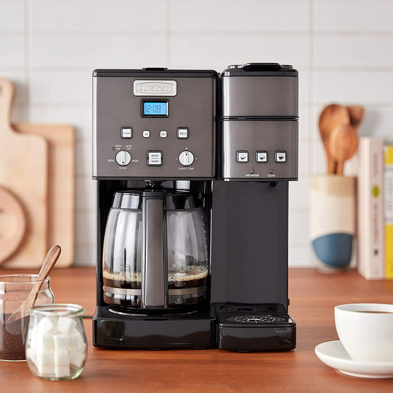 Center Combo Brewer Coffee Maker, Black Stainless Nespresso