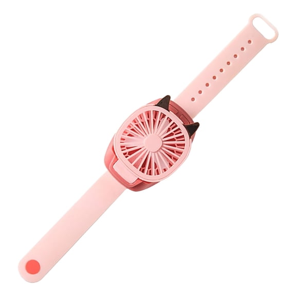 NEGZHI Rechargeable Wrist-Worn LED Fan: USB-Powered 3-Speed Portable Fan with Colorful Illumination - Hands-Free Cooling for Travel, Outdoors & Events