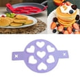 thumbnail image 3 of Fufafayo under $5 3Pcs Pancake maker, Nonstick Pancake Maker Mould, Silicone Egg Cooker with 7 Cavities, Omelette Tool for Breakfast, Easy Flip Pancake Mold for Stovetop, 3 of 9